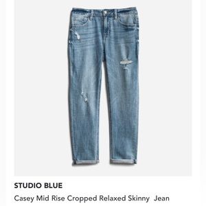 Casey Mid Rise Cropped Relaxed Skinny Jean by Studio Blue/stitchfix